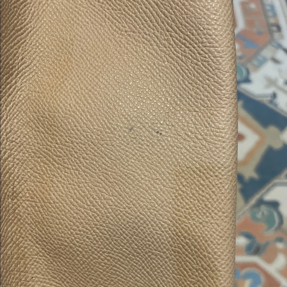 Coach Beige Leather Tote Bag - Picture 6 of 14